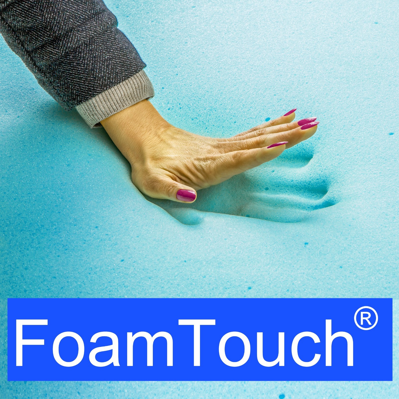 FoamTouch 7" Gel Memory Foam RV Mattress Custom Cut 24-48 Wide, 25-84 Long Black gallery