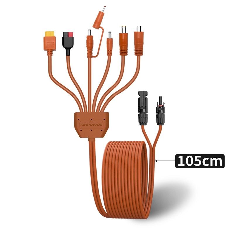 Universal 7-in-1 Solar Panel Adapter Cable for for Jackery EcoFlow Powerstation gallery