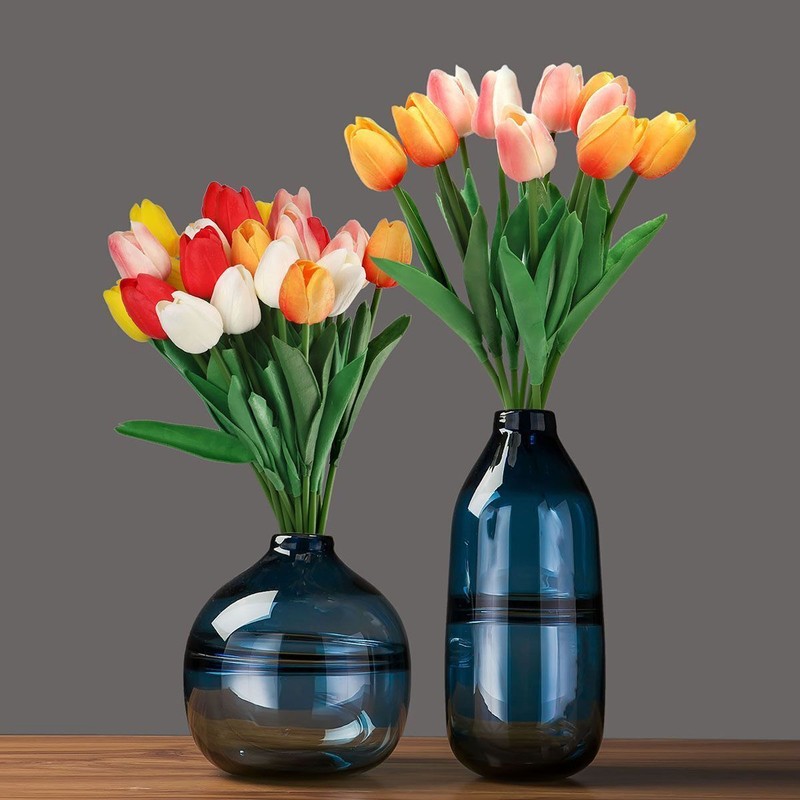5 10 25Pcs Real Touch Artificial Tulips Bridal Home Wedding Party Festival Decor gallery