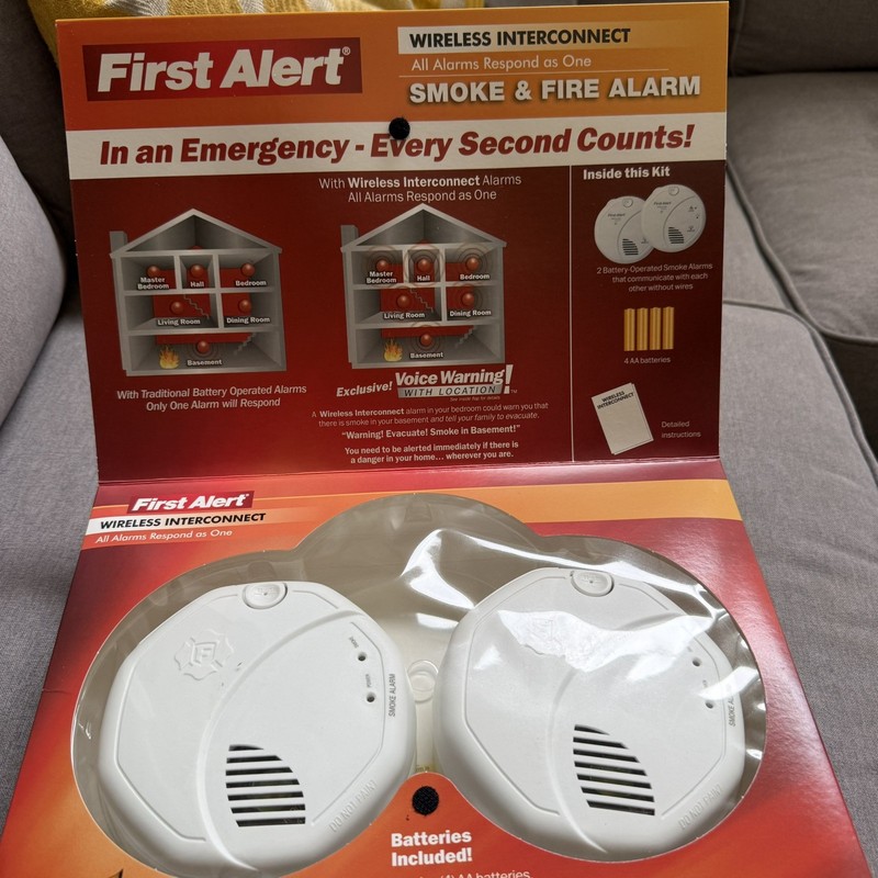 First Alert SA511CN2-3ST Wireless Interconnect Battery Operated Smoke Alarm gallery
