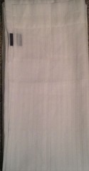 Apt 9 White Sheer One Window Panel Curtain ~ 42×84 ~ White Striped Embroidered