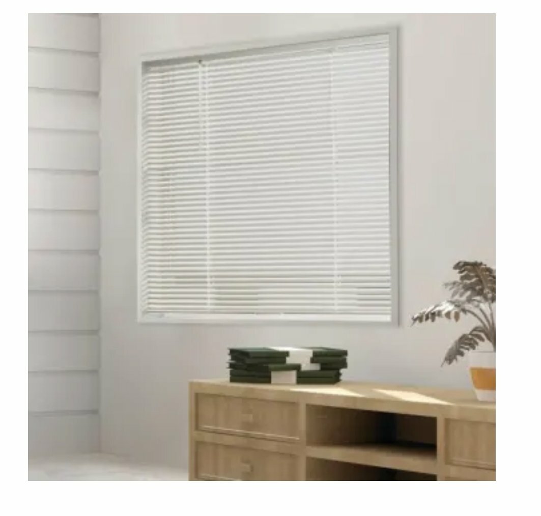 TruTouch 36x60" Cordless 1" Vinyl Mini Blind White Mini Blind 36W x 60L gallery