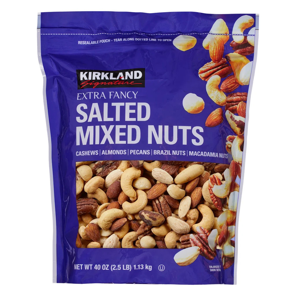 2-Pack Kirkland Signature Extra Fancy Mixed Nuts, Salted, 2.5 lbs gallery