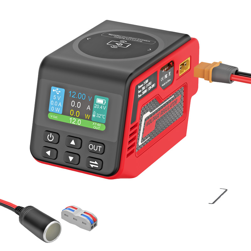 DC 2–30V Voltage Regulator Compatible with Milwaukee 18V Battery, 300W Output gallery
