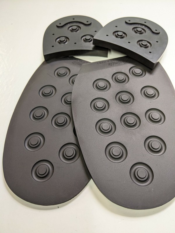 Premium Quality British made stick on Dainite rubber soles and heels. gallery
