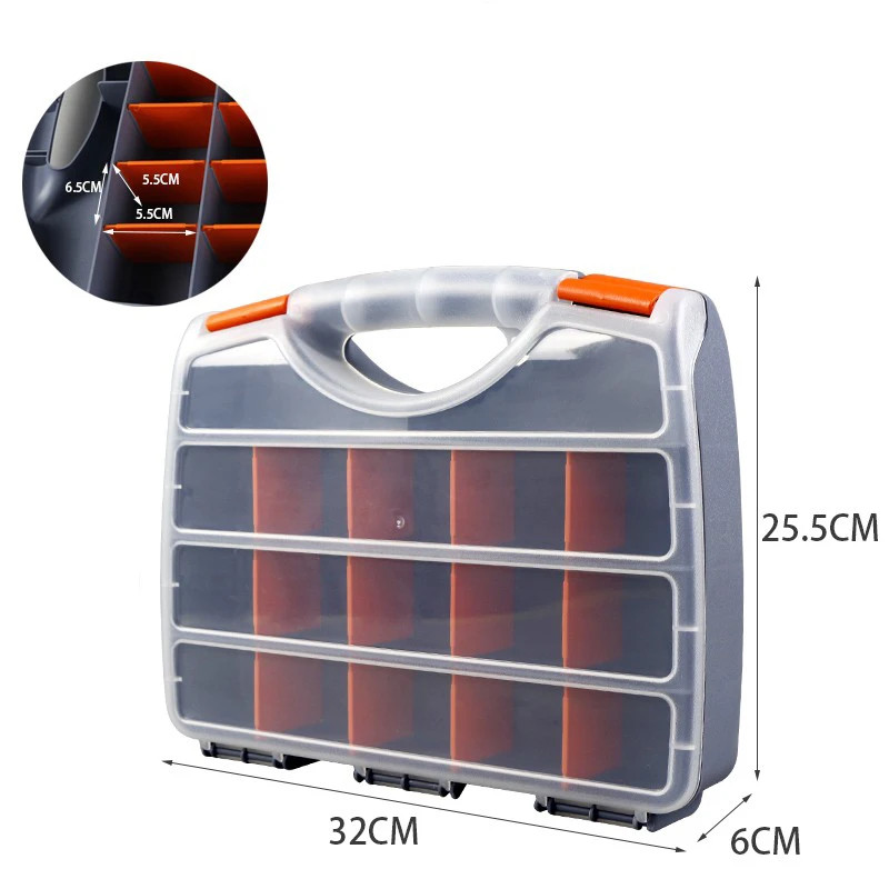 ABS Plastic Portable Parts Box Screw Storage Box Metal Parts Hardware Tool Screw gallery