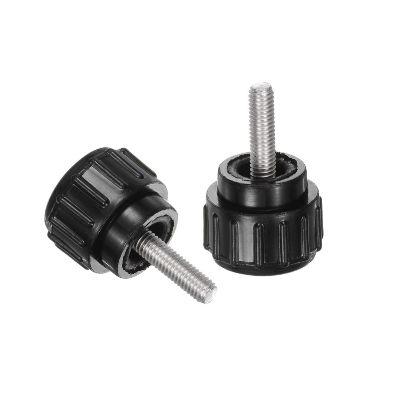 12pcs Knurled Clamping Knobs M3 x 10mm 304 Stainless Steel Thread 14mm Head gallery