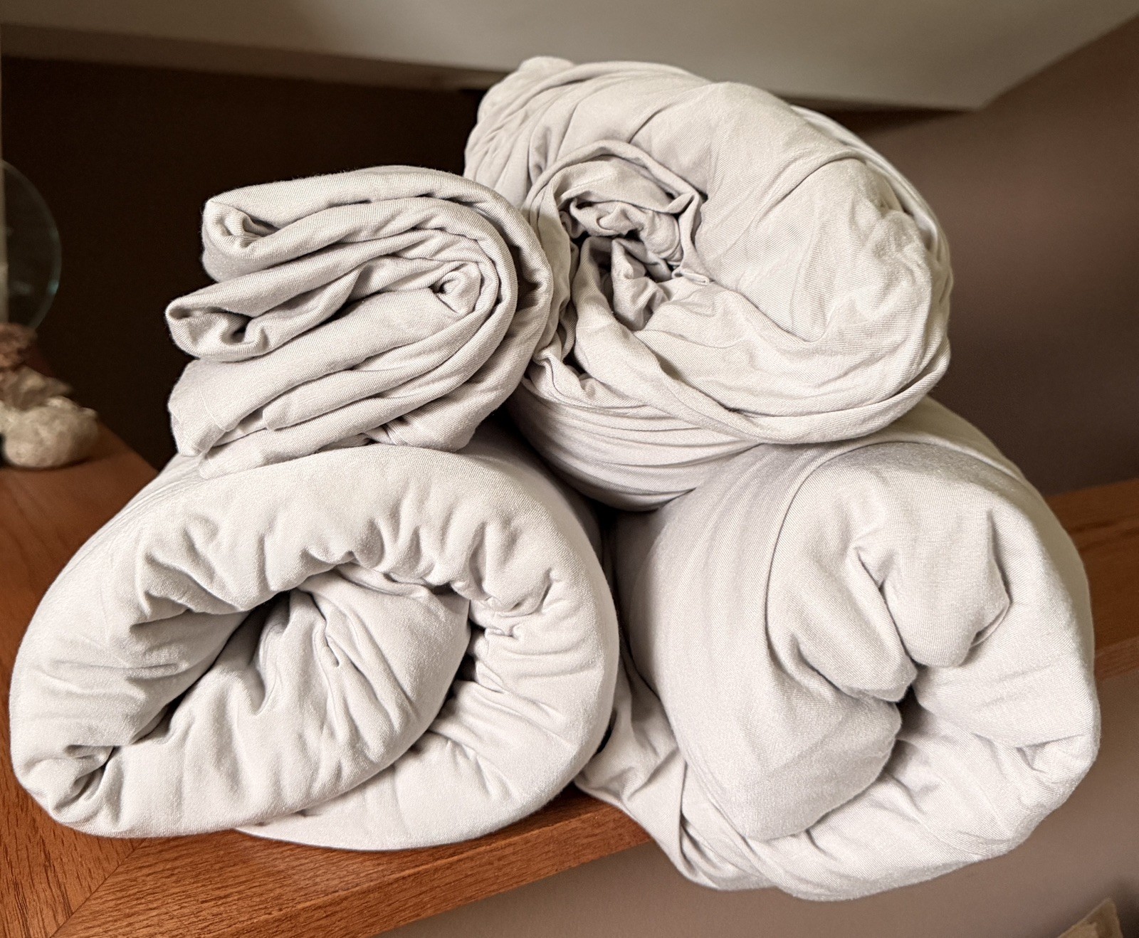 Sleepy’s Deluxe Split King Sheet Set Cool Stretch Egyptian Cotton Tencel EUC gallery