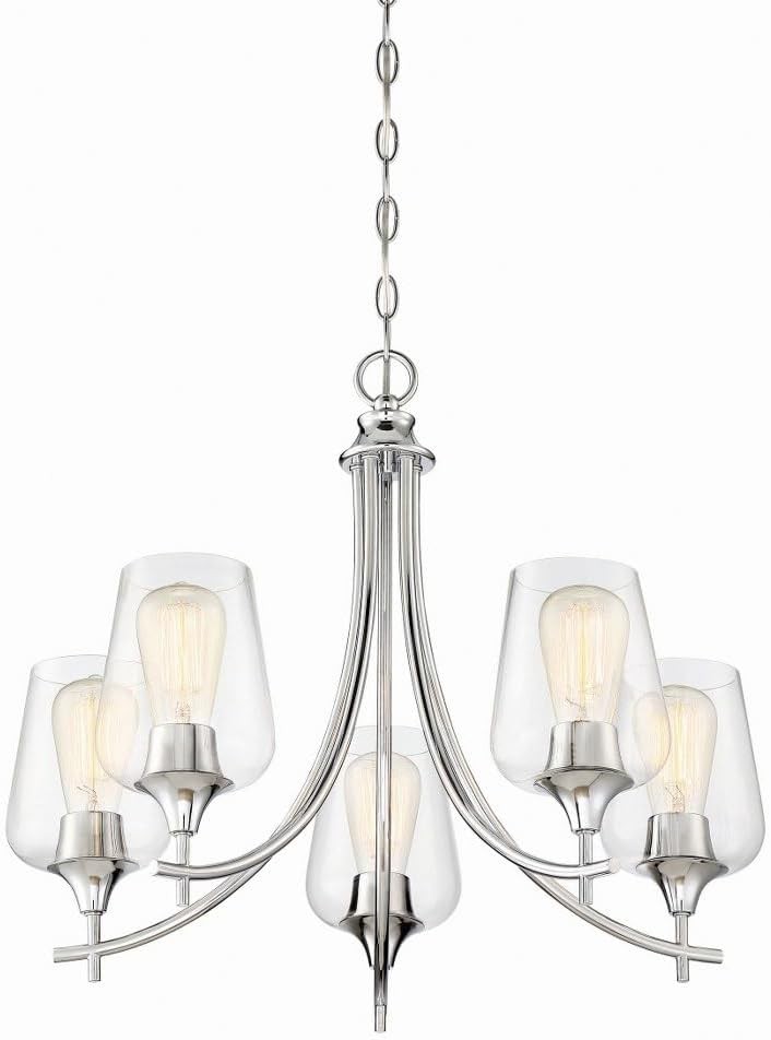 5 Light Chandelier Transitional Style Contemporary Bohemian #R070 gallery
