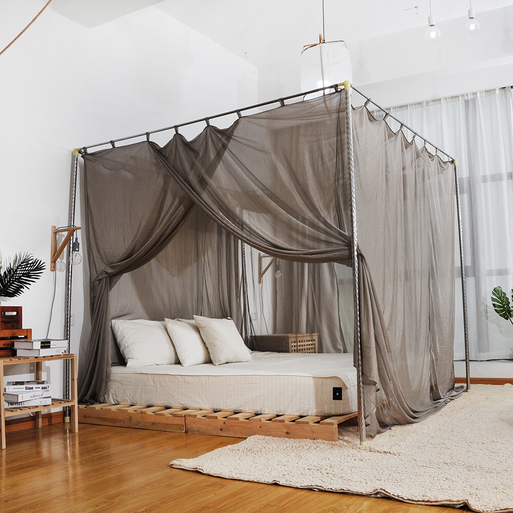 Silver Fiber Canopy EMF RF LF Reducing Radiation Shielding Mosquito Net gallery