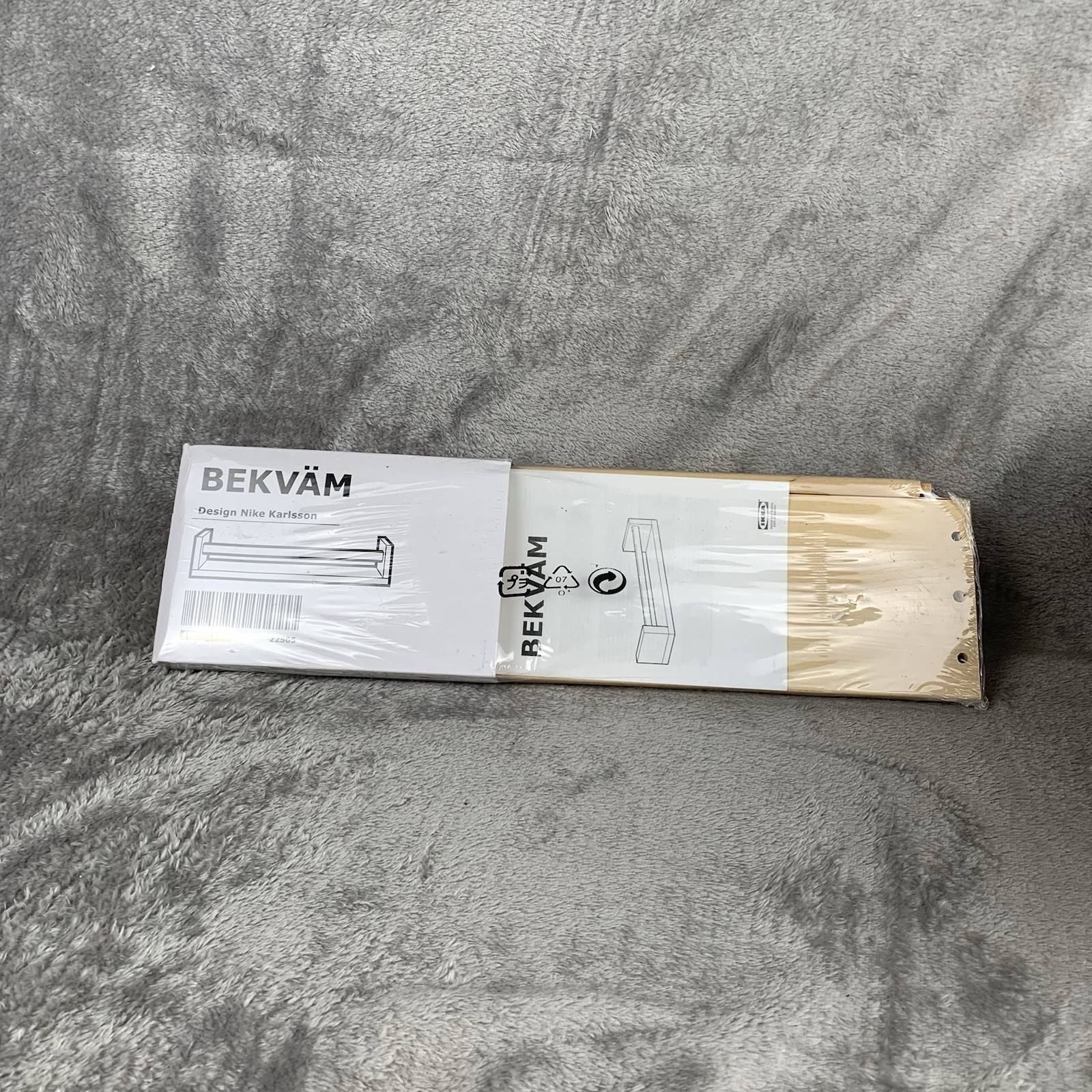 Ikea Bekvam Wall Mounted Spice Rack Light Wood Aspen Sealed NEW One Spice Shelf gallery