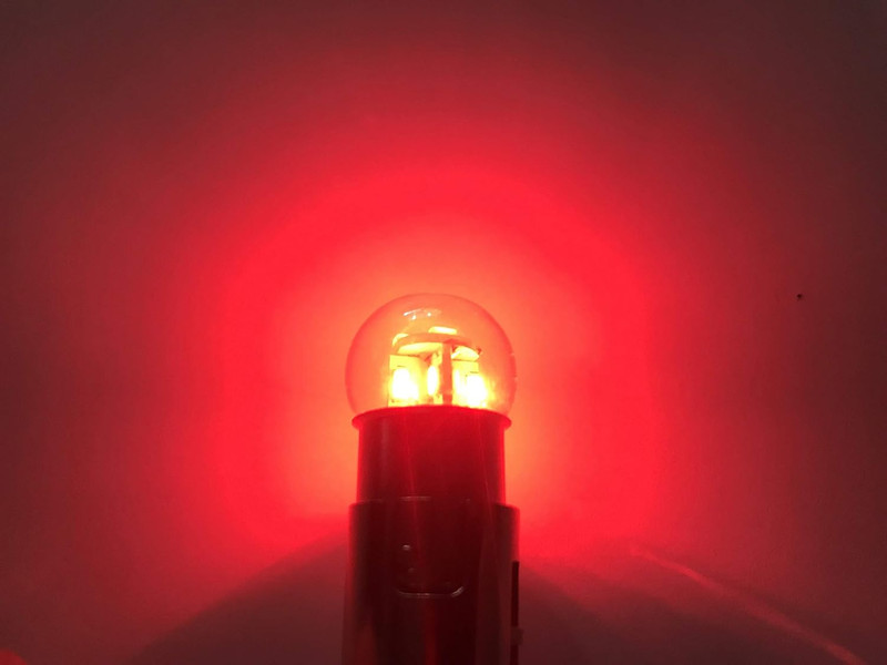 "#90 Miniature Bulb LED Replacement | 12/14 Volt AC/DC | Base Style: BA15D | Rep gallery