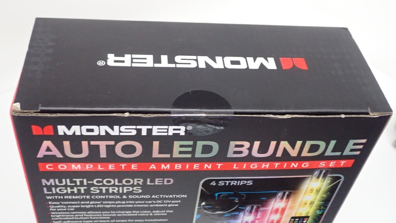 Monster 5 Piece Auto LED Lighting Strips Brand New Car Bundle Kit 3MNLT0872BOL2 gallery