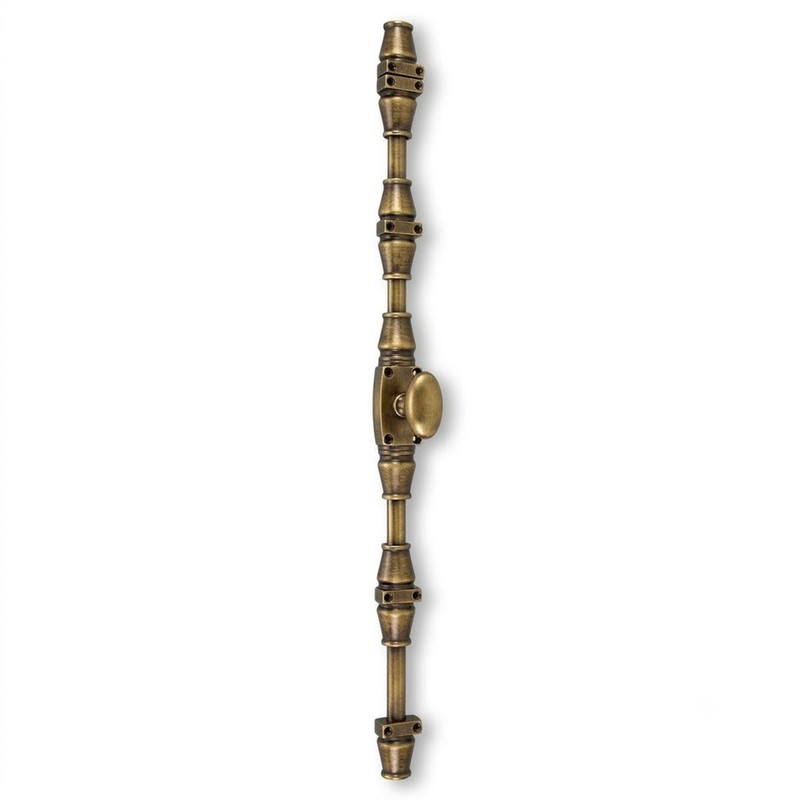 Solid Brass Egg Knob Cremone Bolt Versalles CB-V-05 Antique Brass Hardware gallery