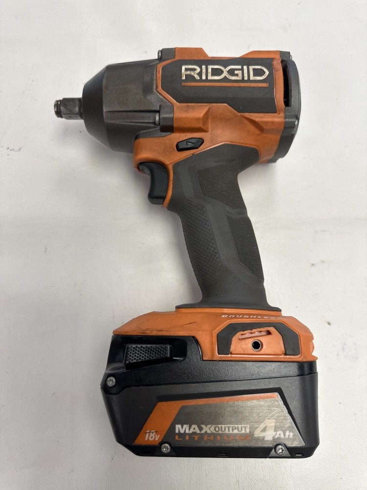 RIDGID R86012 18V Brushless 1/2” Impact Wrench 650 Ft-Lbs W/ 4AH BATTERY gallery