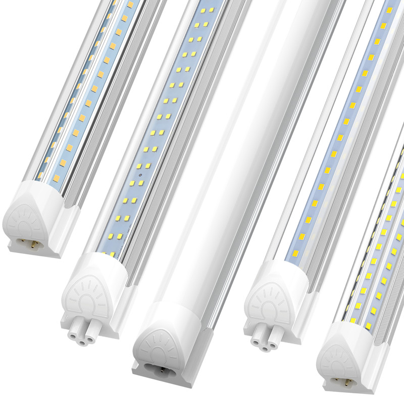 Integrated 8FT T8 LED Shop Light Fixtures 5000K 6000K 8 Foot LED Tube Light Bulb gallery