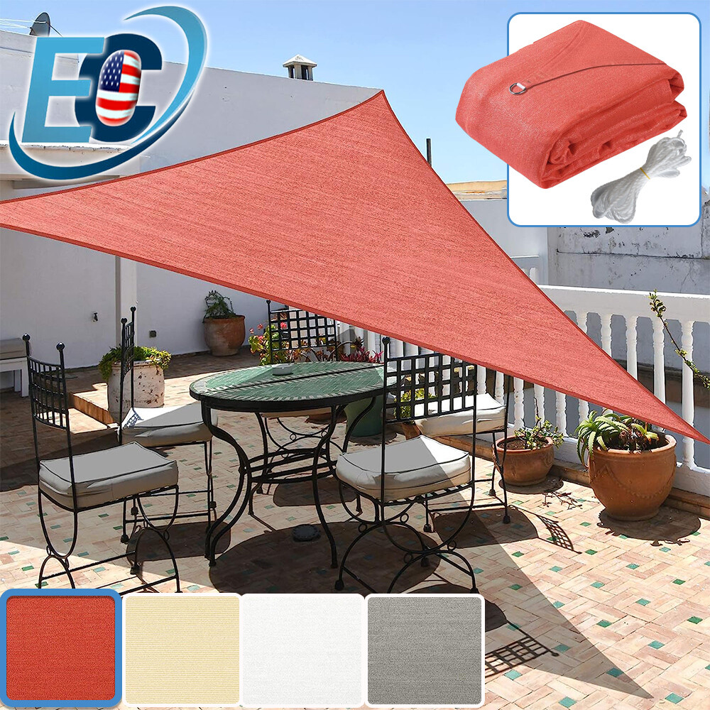 Sun Shade Sail Triangle Canopy Pergola Cover for Patio Yard Backyard Garden Lawn gallery