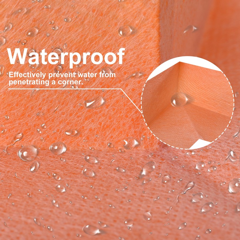8pcs Inside Waterproofing Corner Shower Polyethylene Seamless Orange (Inside) gallery
