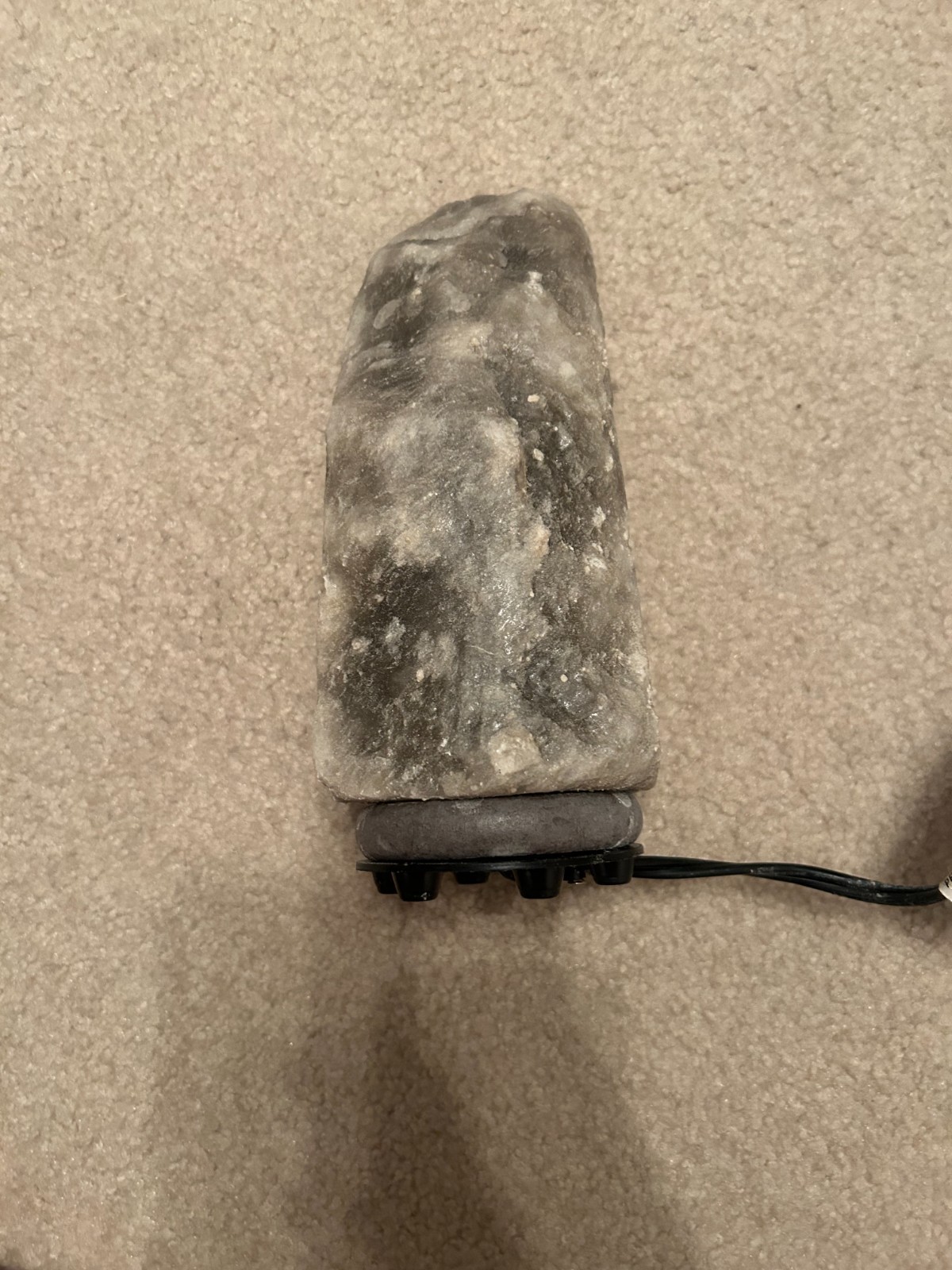 Unbranded Himalayan Salt Lamp Gray & Black gallery
