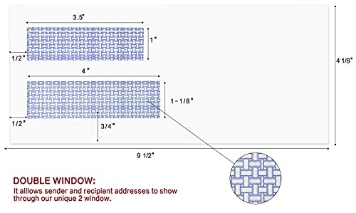#10 Double Window Security Self-Seal Envelopes - Suitable Size for 1000 Pack gallery