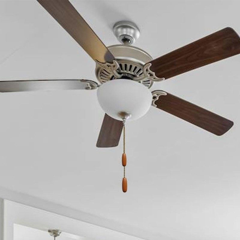 Ceiling Fan Pull Chain, 160" Rustproof 3mm Beaded Ball Pull Chain Extension w... gallery