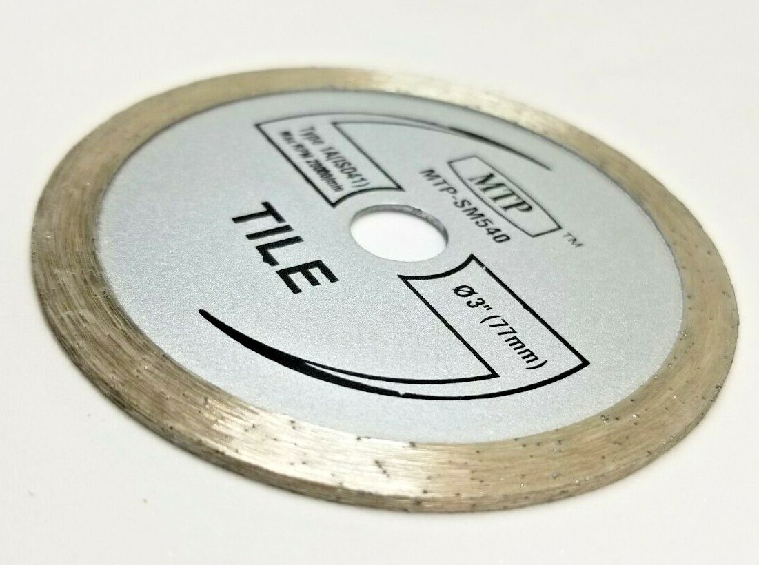 SM540 3" Wet Dry Continuous Diamond Circular Blade Max Rotozip Saw Max Tile gallery