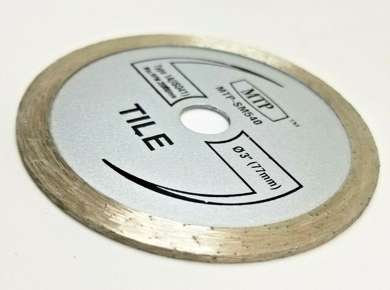 SM540 3" Wet Dry Continuous Diamond Circular Blade Max Rotozip Saw Max Tile gallery