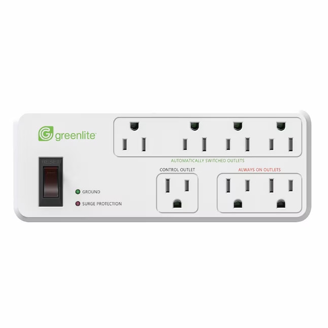 Greenlite 3-ft 7 -Outlet Indoor White Power Strip gallery