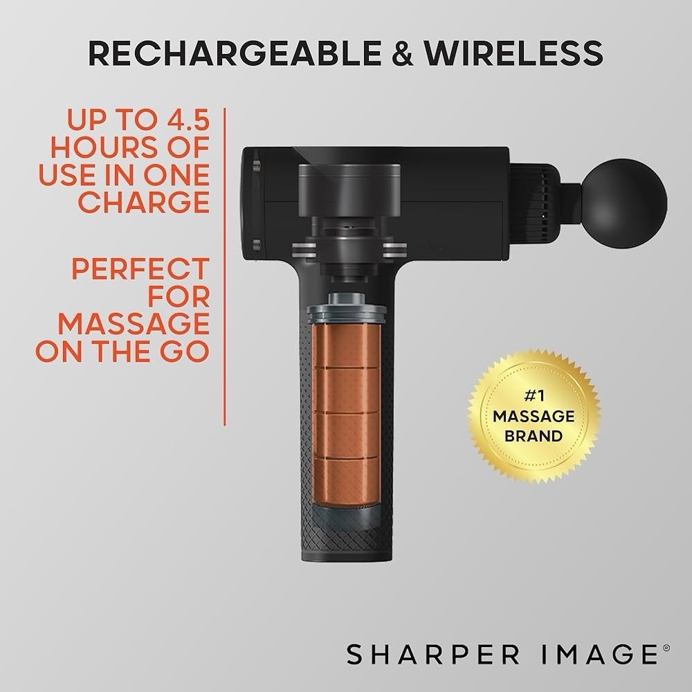 Sharper Image Powerboost® Deep Tissue Percussion Massager-New in Box gallery