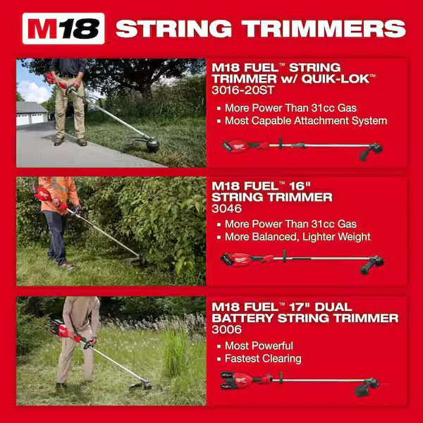 M18 FUEL 16 in. String Trimmer Attachment for Milwaukee QUIK-LOK Attachment Syst gallery