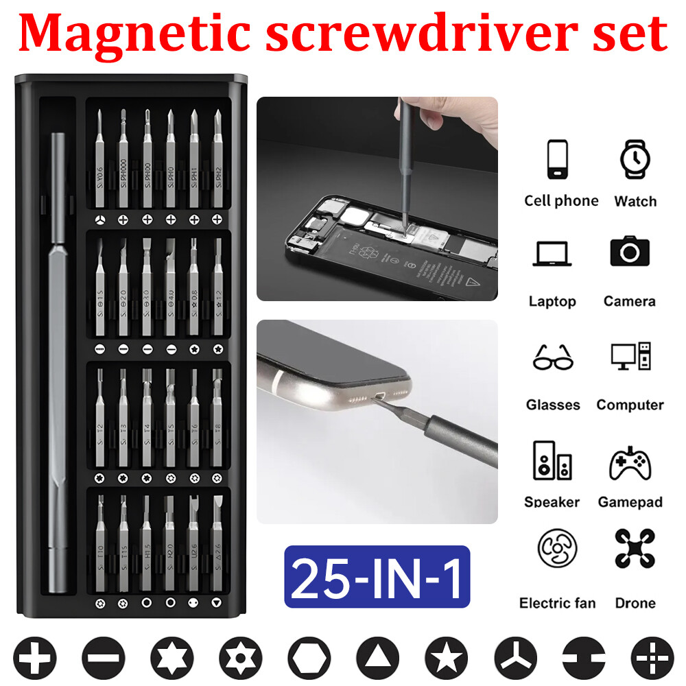 25/63 in1 Magnetic Precision Screwdriver Set PC Phone Computer Repair Tool Kit gallery