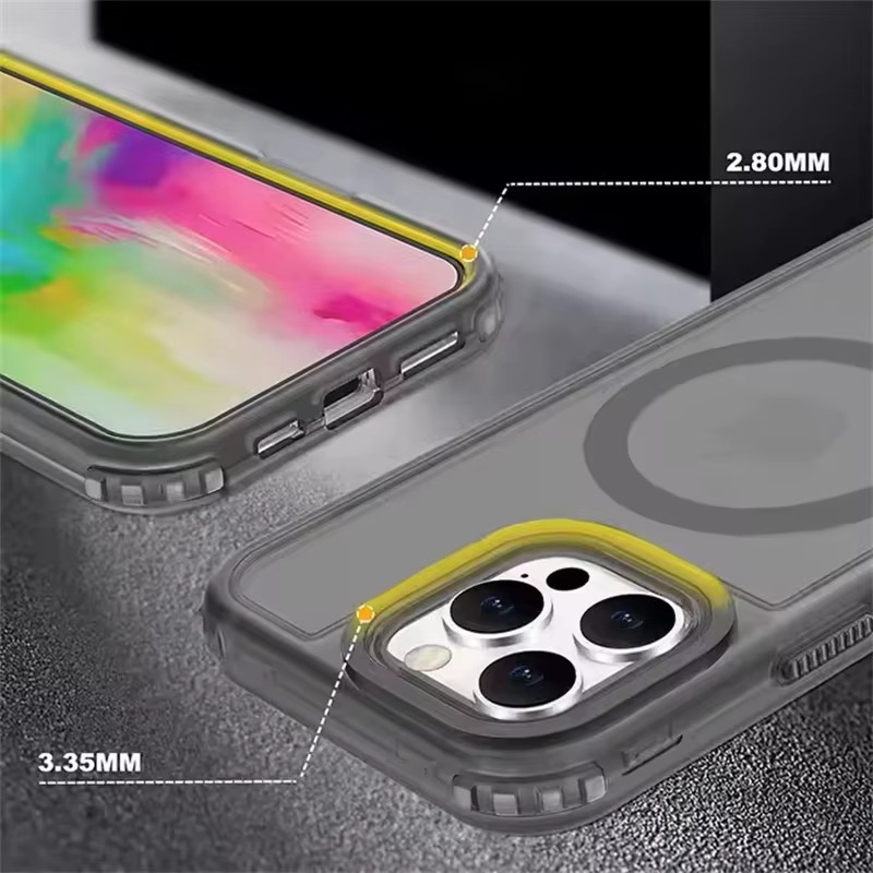 3-in-1 Magnetic Armor Case for iPhone 17 16 15 14 13 12 Pro Max MagSafe. gallery