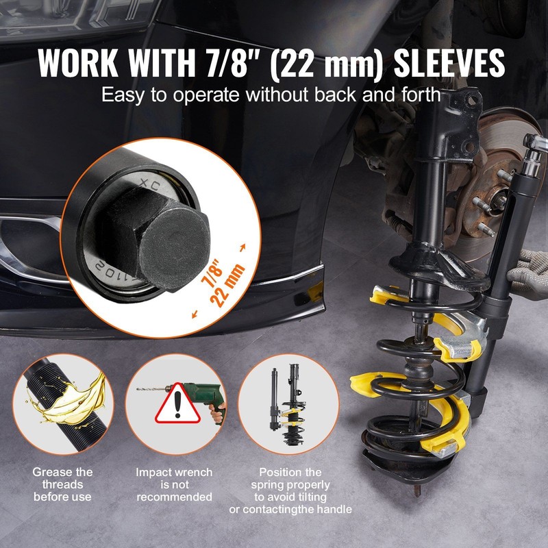 Multi-Vehicle Spring Compressor Set 4500kg with Wide Compression Range Tools gallery