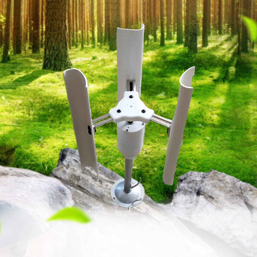 12V Vertical Wind Turbine Generator 3 Blades Charger Windmill Power Teach Mode