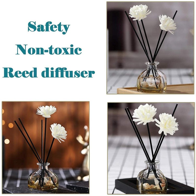 100PCS Reed Diffuser,7 Inch Aromatherapy Diffuser Black Fiber Sticks-Black Re... gallery