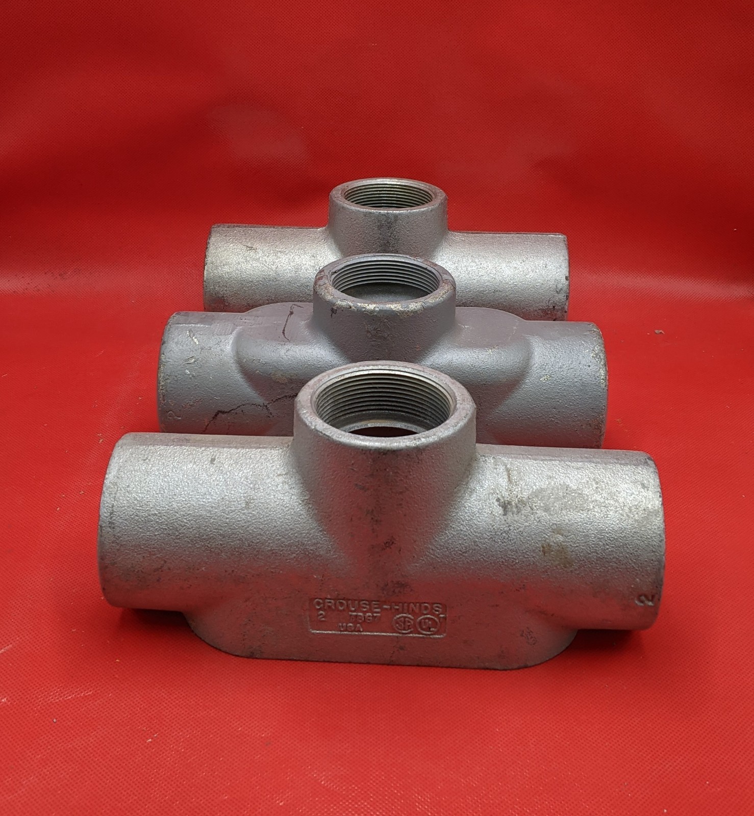 GROUSE HINDS TB67 2" CONDUIT OUTLET BOX SET OF 3 WD-17417 *FINAL SALE* gallery