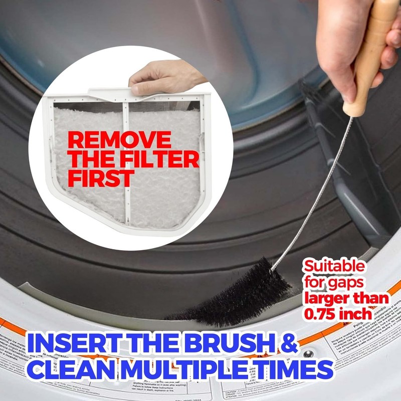 Versatile Dryer Vent Cleaner - Long Lint Brush & Coil Cleaner for Home Safety gallery