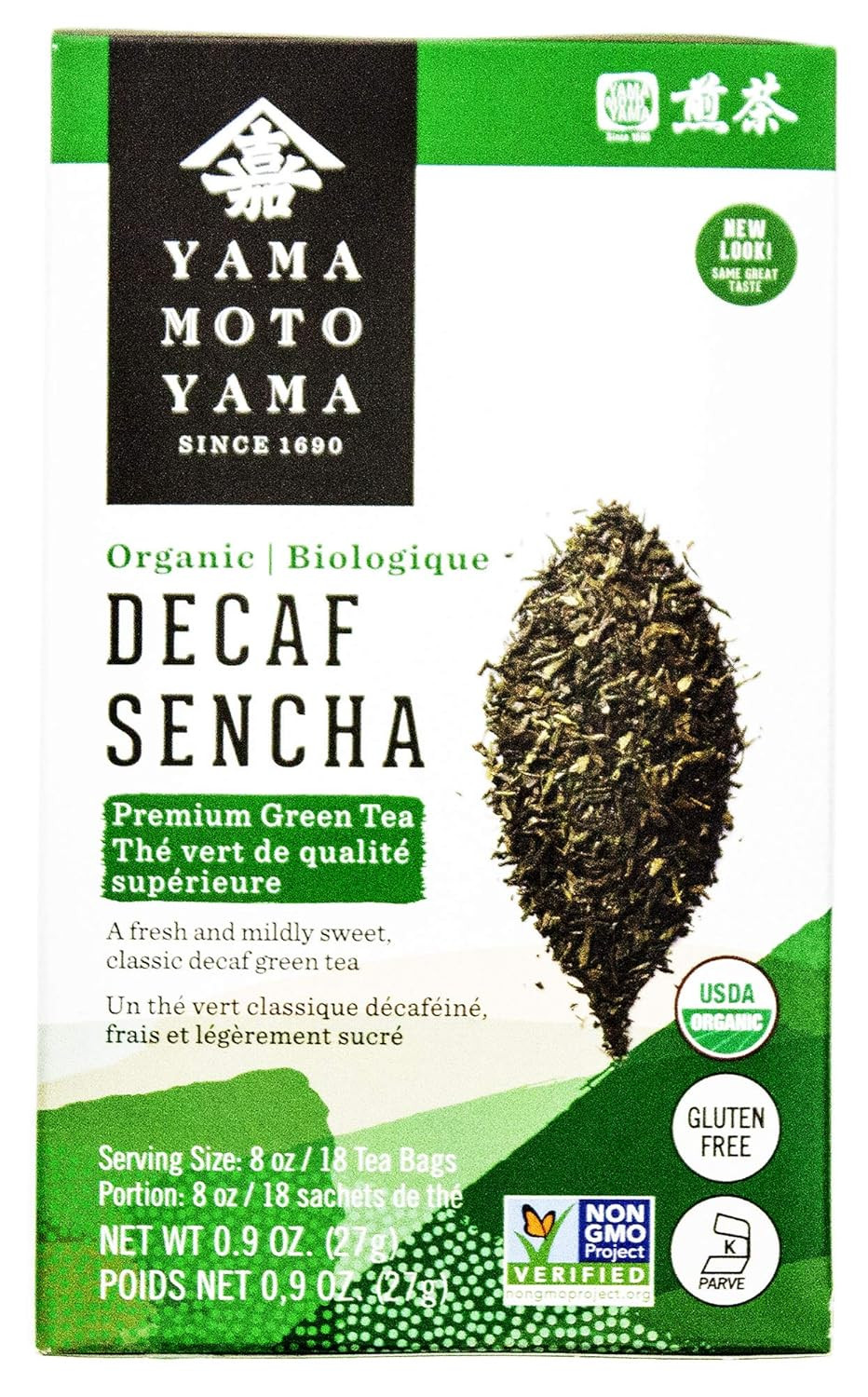 Organic Decaffeinated Sencha Green Tea Bags, 18 Count gallery