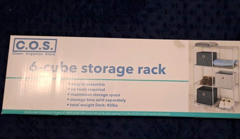 6-Cube Storage Rack