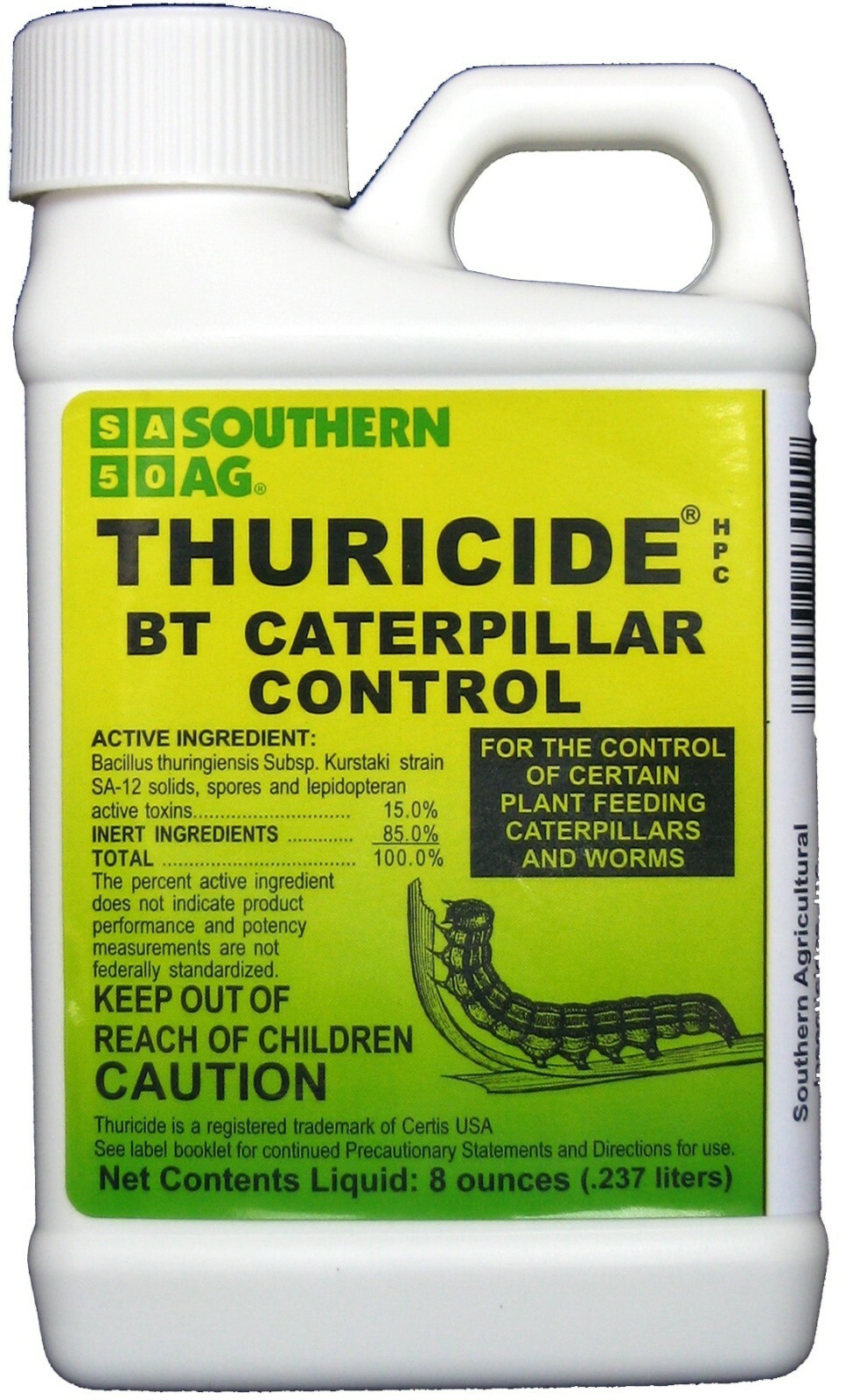 Thuricide BT Caterpillar Control 8oz Controls Ants Moths Worms by Southern Ag gallery