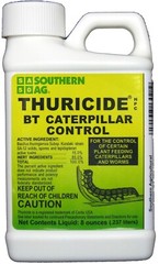 Thuricide BT Caterpillar Control 8oz Controls Ants Moths Worms by Southern Ag