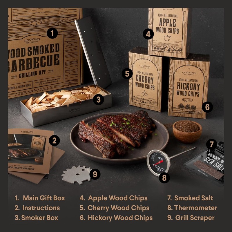 Complete BBQ Grill Accessories Set for Men - Stainless Steel gallery