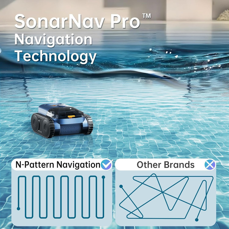 2026Automatic Robotic Pool Vacuum Pool Cleaner Wall Climbing for Inground Pools gallery