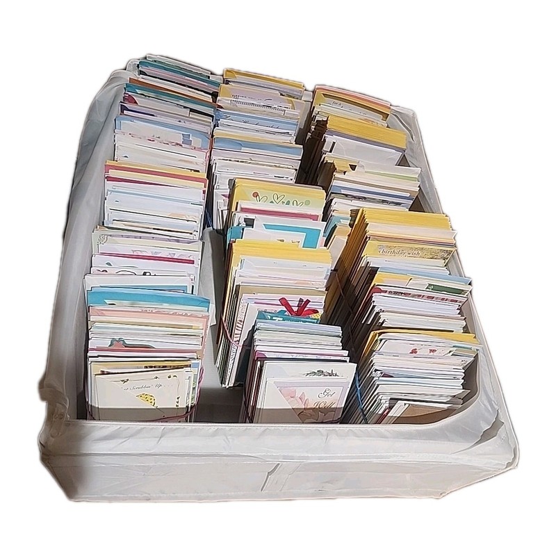 100 Mixed Random Greeting Cards, Envelopes, & Stamps Lot High Quality Vtg To Now gallery