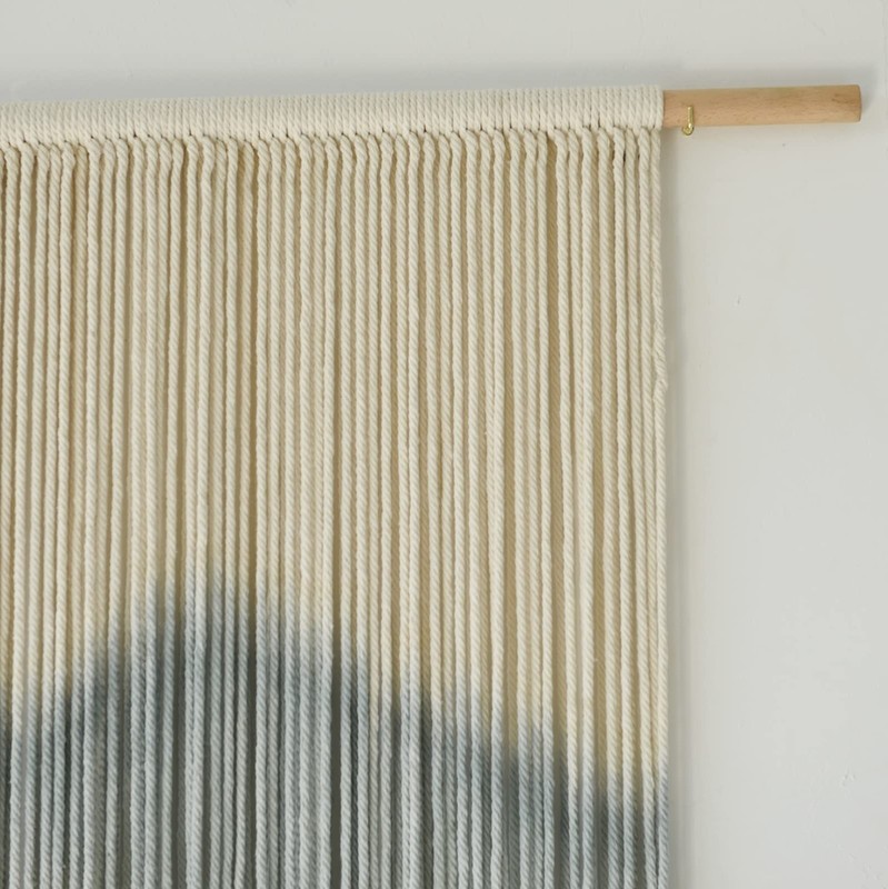 IOWER Macrame Wall Hanging Mountain Dip-Dyed Macrame Wall Decor Lar... Fast Ship gallery