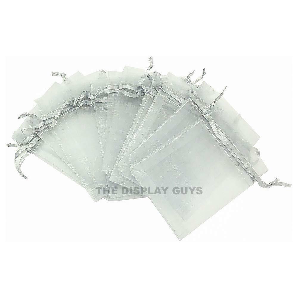 100 pcs Sheer Organza Drawstring Gift Bags, Jewelry, Wedding, Party Favor Pouch gallery