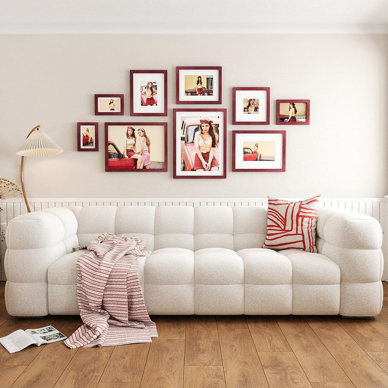 5x7 Picture Frames 4 Pack Covered by Plexiglass for Picture 4x6 with Mat or 5x7 gallery