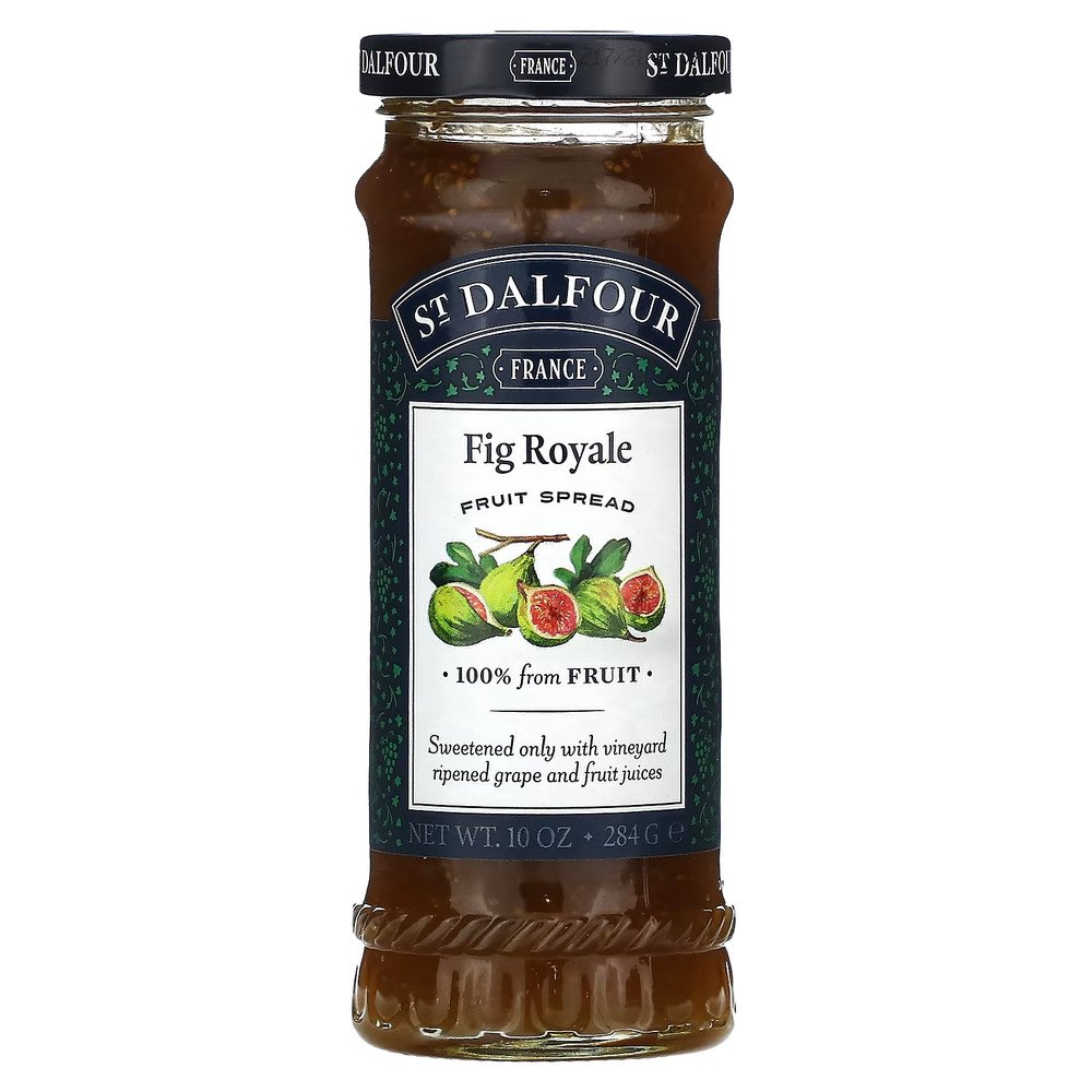 St. Dalfour, Fig Royal Fruit Spread, Jam Jelly Breakfast Preserves 10 oz
