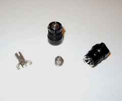 AAA Mini Maglite 2 Cell and Solitaire Replacement Tail Cap Assembly 120-000-348