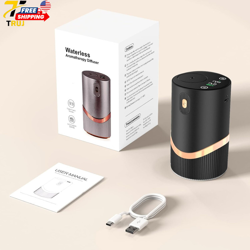 Waterless Essential Oil Diffuser Rechargable: Portable Aromatherapy Diffuser For gallery